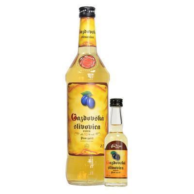 SLIVOVICA GAZDOVSKÁ EXTRA 52% 0.7l+MINIATURKA 0.04l FRUCONA