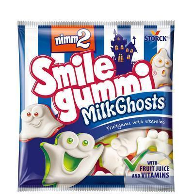 CUKRÍKY NIMM 2 SMILEGUMMI MILK GHOSTS 90g
