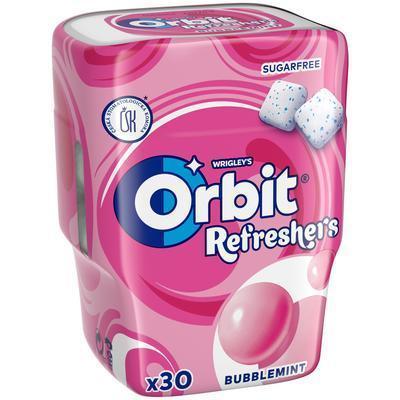 ŽUVAČKY ORBIT REFRESHER BUBBLEMINT 67g DÓZA DRAŽÉ
