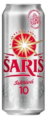 PIVO ŠARIŠ 10% 0.5l PLECH VRATNÝ OBAL