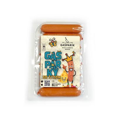 PÁRKY GAŠPARKY SO SYROM 250g OA 84% PODIEL MÄSA GAŠPARÍK