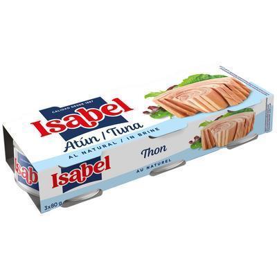 TUNIAK VO VLASTNEJ ŠŤAVE CELÝ 3x80g / PP 168g EO ISABEL