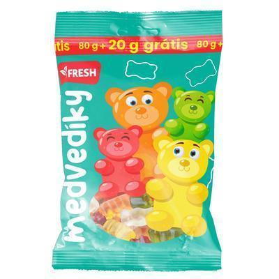 CUKRÍKY MEDVEDÍCI ŽELÉ 80+20g GRÁTIS FRESH