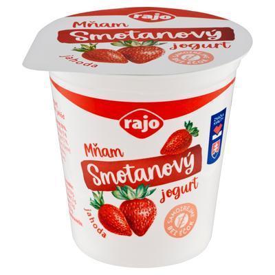 JOGURT SMOTANOVÝ JAHODA 145g MŇAM RAJO
