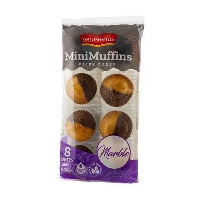 MUFFINY MINI MRAMOROVÉ 8ks 180g DELASHERAS