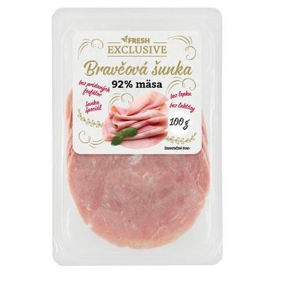 ŠUNKA BRAVČOVÁ 100g OA FRESH EXCLUSIVE 92% PODIEL MÄSA BEZLEP