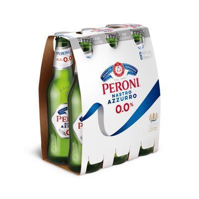PIVO PERONI NASTRO AZZURRO 0,0% 0.33l VRATNÁ FĽAŠA