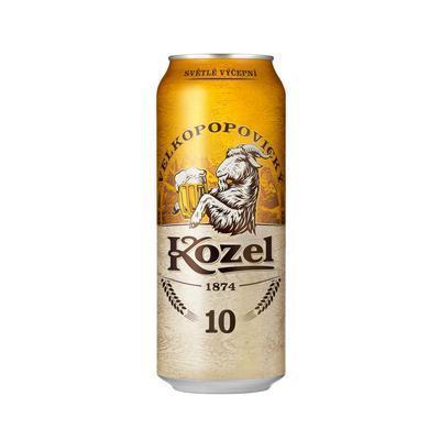 PIVO VEĽKOPOPOVICKÝ KOZEL 10% 0.5l PLECH VRATNÝ OBAL