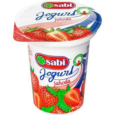 JOGURT JAHODA 150g SABI BEZLEP zár. 14dní