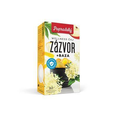 ČAJ BYLINNÝ - OVOCNÝ ZÁZVOR + BAZA WELLNESS 39,6g POPRAD