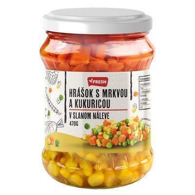HRÁŠOK S MRKVOU A KUKURICOU 470g / PP 285g FRESH
