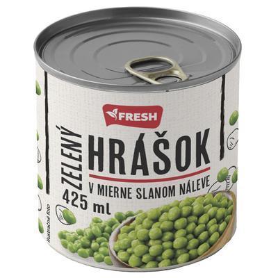 HRÁŠOK ZELENÝ 425ml 400g / PP 280g FRESH