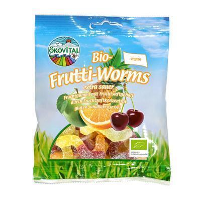 CUKRÍKY BIO FRUTTI-WORMS 80g ÖKOVITAL