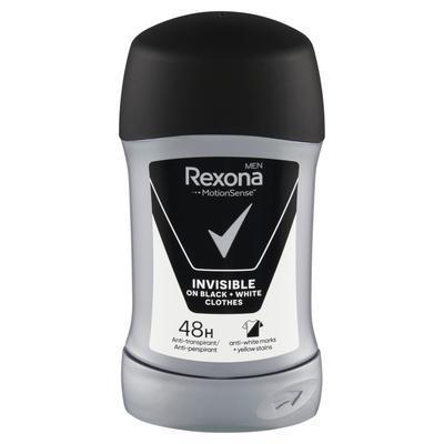 ANTIPERSPIRANT TUHÝ REXONA STICK INVISIBLE BLACK+WHITE 50ml PÁNSKY