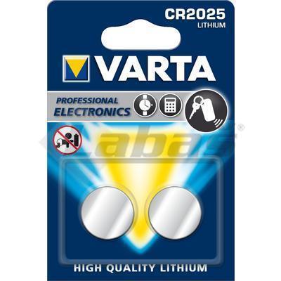 BATÉRIA VARTA ELECTRONICS CR2025 2ks BLISTER -4008496746422