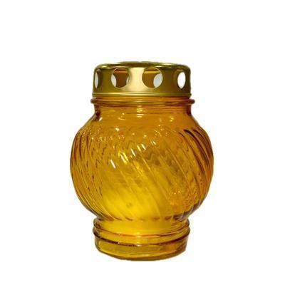 KAHANEC NÁHROBNÝ GUĽA VEĽKÁ SO SVIEČKOU 30g MIX FARIEB SKLO