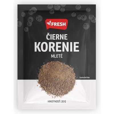 KORENIE ČIERNE MLETÉ 20g FRESH