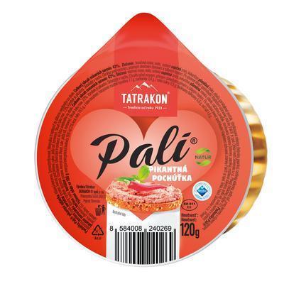 PAŠTÉTA PALI PIKANTNÁ MÄSOVÁ NÁTIERKA 120g TATRAKON