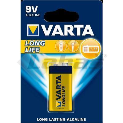BATÉRIA VARTA LONGLIFE 9V 1ks BLISTER -4008496525423 ALKALINE
