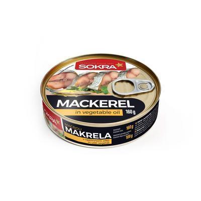 MAKRELA REZY V RASTLINNOM OLEJI 160g / PP 109g SOKRA