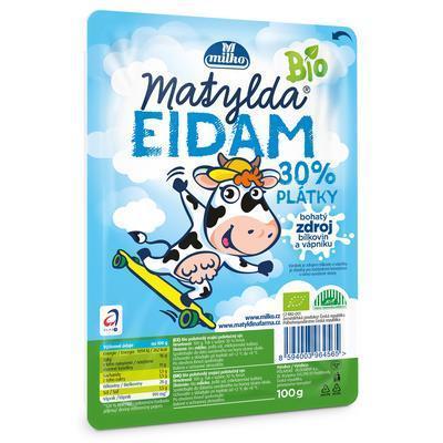 SYR BIO MATYLDA EIDAM 30% PLÁTKY 100g MILKO