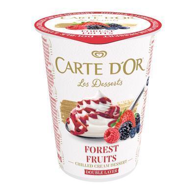 DEZERT Z KYSLEJ SMOTANY CARTE D’OR LESNÉ OVOCIE 140g OLMA