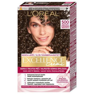 FARBA NA VLASY EXCELLENCE DARK 500 TRUE LIGHT BRWN SVETLO HNEDÁ