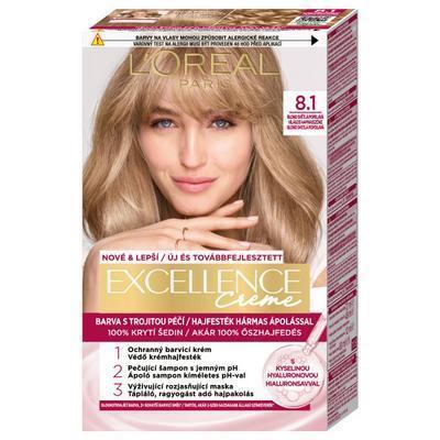 FARBA NA VLASY EXCELLENCE 8.1 BL CL CEND SVETLÁ POPOLAVÁ BLOND