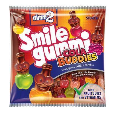 CUKRÍKY NIMM 2 SMILEGUMMI COLA BUDDIES 90g
