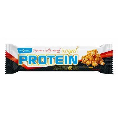 TYČINKA PROTEIN BAR POPCORN & SALTY CARAMEL 60g ROYAL MAX SPORT