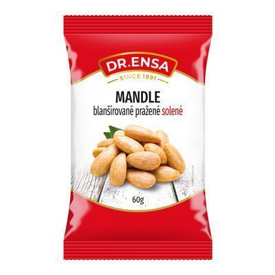 MANDLE PRAŽENÉ SOLENÉ 60g DR.ENSA