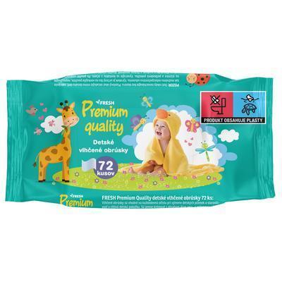 UTIERKY VLHČENÉ DETSKÉ PREMIUM QUALITY 72ks FRESH