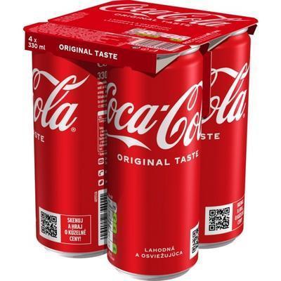 COCA COLA 4x0.33l PLECH VRATNÝ OBAL