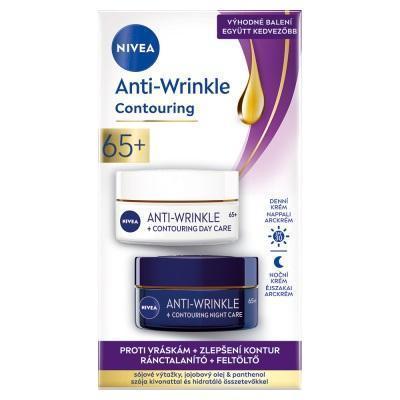 KRÉM NIVEA PRE ZLEPŠENIE KONTÚR DENNÝ + NOČNÝ 65+ 2x50ml