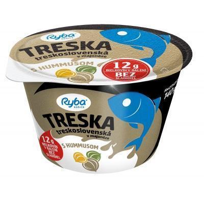 ŠALÁT TRESKA V MAJONÉZE S HUMMUSOM TRESKOSLOVENSKÁ 140g RYBA