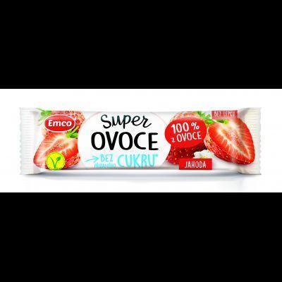 TYČINKA EMCO SUPER OVOCIE JAHODA 30g BEZLEP