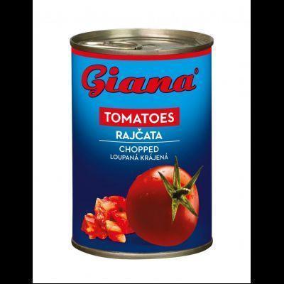 PARADAJKY LÚPANÉ KRÁJANÉ 425ml 400g / PP 240g GIANA