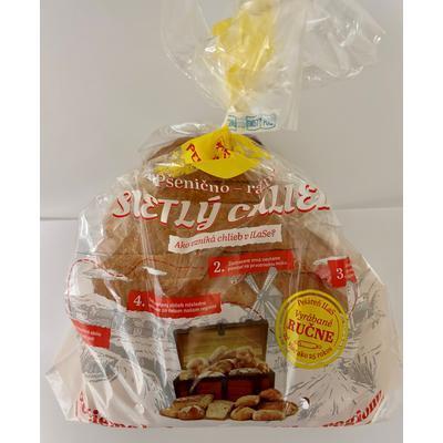 CHLIEB SVETLÝ ZEMIAKOVÝ PŠENIČNO-RAŽNÝ 500g KRÁJANÝ BALENÝ ILaS