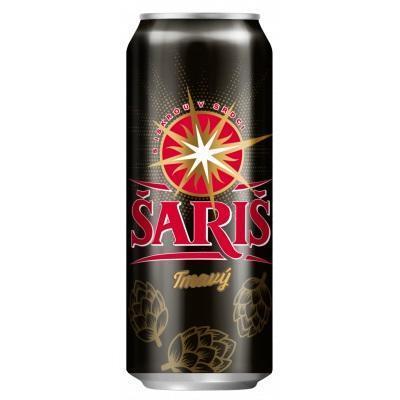 PIVO ŠARIŠ TMAVÝ LEŽIAK 0.5l PLECH VRATNÝ OBAL
