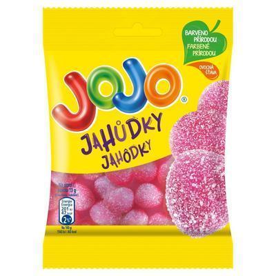 CUKRÍKY JOJO JAHÔDKY 80g BEZLEP
