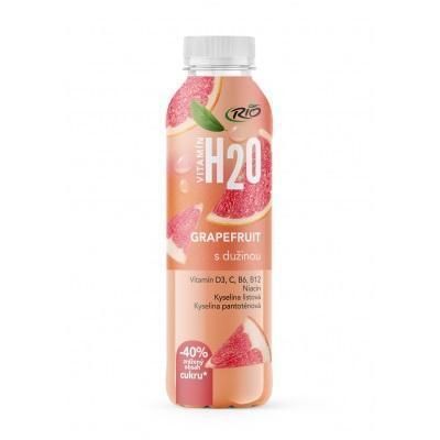 VODA H2O S GRAPEFRUITOVOU DUŽINOU 400ml RIO PET VRATNÝ OBAL
