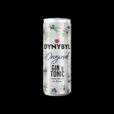 NÁPOJ GIN&TONIC ORIGINAL DYNYBYL 6% 0.25l ALKOHOLICKÝ PLECH VRATNÝ OBAL