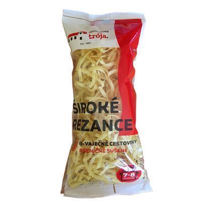 CESTOVINY REZANCE VAJEČNÉ ŠIROKÉ 200g TRÓJA 6-VAJEČNÉ
