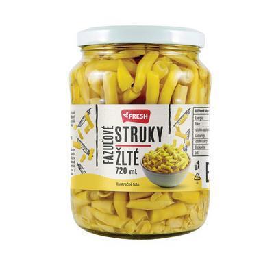 FAZUĽOVÉ STRUKY ŽLTÉ 720ml 680g / PP 360g FRESH