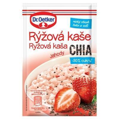 KAŠA RYŽOVÁ JAHODY CHIA 50g OETKER BEZLEPKOVÁ