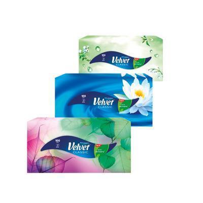 VRECKOVKY HYGIENICKÉ VELVET CLASSIC BOX 2-VRST. 100ks
