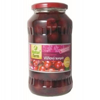 KOMPÓT VIŠŇOVÝ ODKÔSTKOVANÝ 700g / PP 350g SKLO NATUR FARM