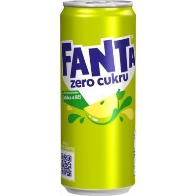 FANTA ZERO JABLKO A LIČI 0.33l PLECH VRATNÝ OBAL