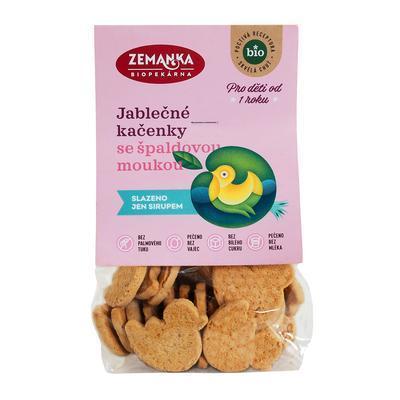 SUŠIENKY BIO JABLČNÉ KAČENKY SO ŠPALDOVOU MÚKOU 100g ZEMANKA