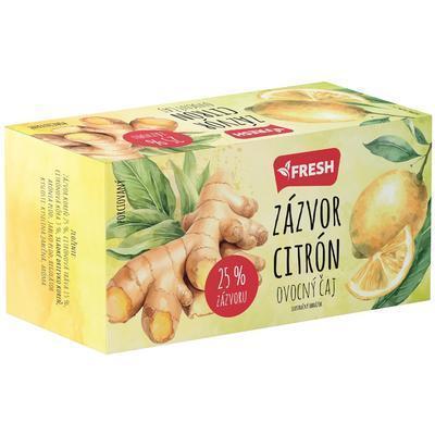 ČAJ OVOCNÝ ZÁZVOR-CITRÓN 40g FRESH
